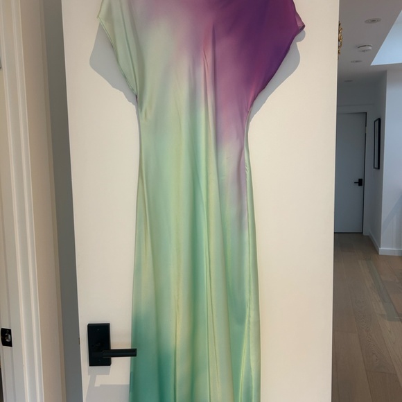 ZARA Multicolour Long Tie-Dye Dress Size XL - Picture 4 of 7